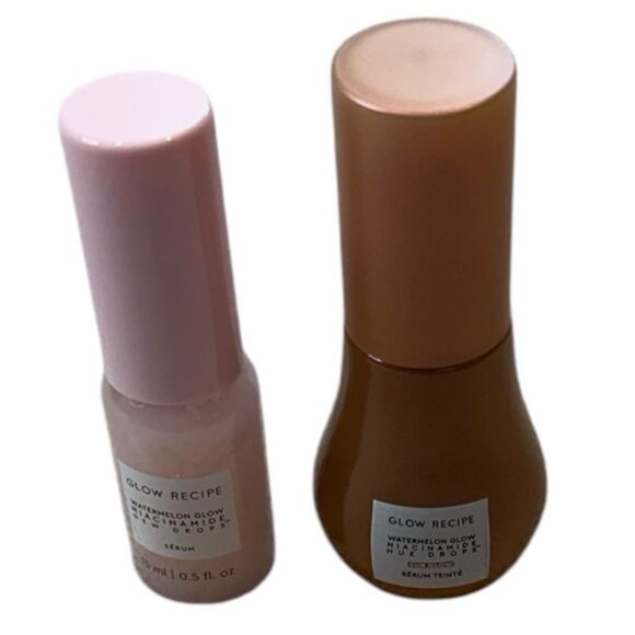 NEW Glow Recipe Watermelon Glow Niacinamide Dew Hue Drops Mini Size 2 Set - Picture 1 of 6